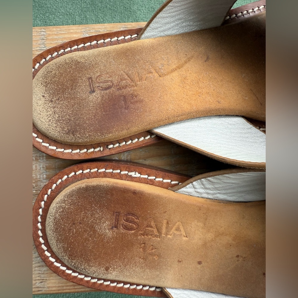 Men's ISAIA Napoli Brown Suede Handmade Criss Cross Slide Sandals EU 44

No Box - Picture 5 of 9